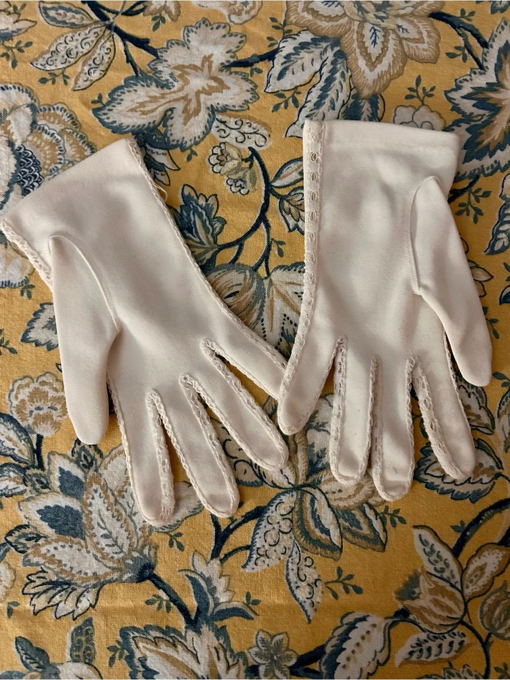 Antique Lace Trimmed Women’s Soirée Gloves